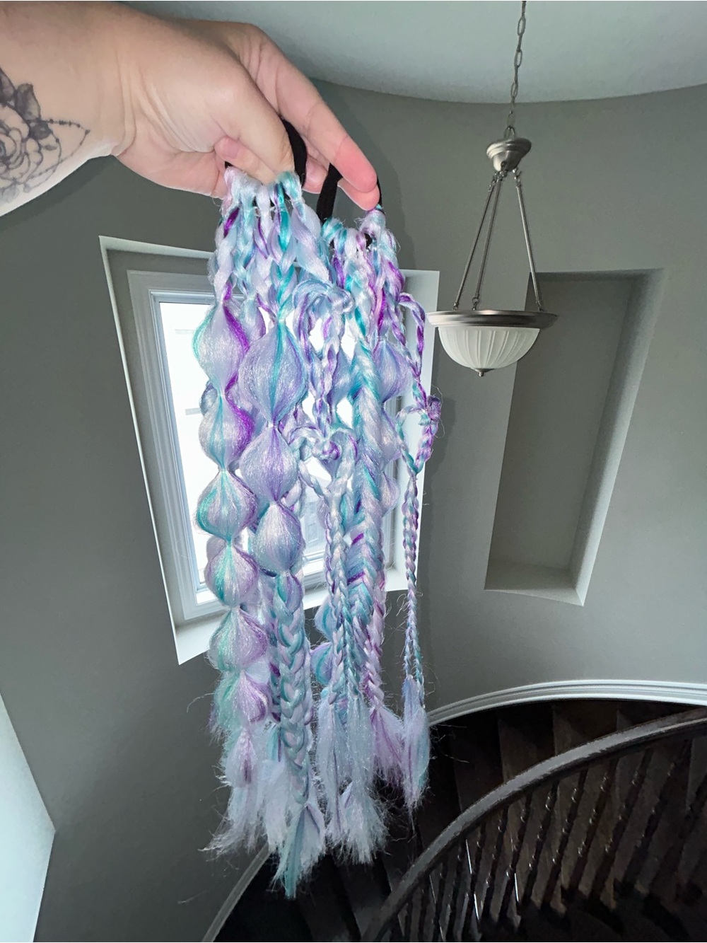 Festival Braids Tie In Ponytails (set of two)